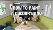 Create your own stunning feature walls with our horizontal striped wall paint design ideas
