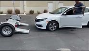How to Load a Low Profile Car onto a Car Tow Dolly