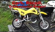 $75 Coolster 49cc Dirt Bike, Sprocket Weld, Carb Clean, Recoil Fix, 1st Ride!