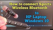 How to connect Wireless Bluetooth Headphones to HP Laptop Windows 10 computer