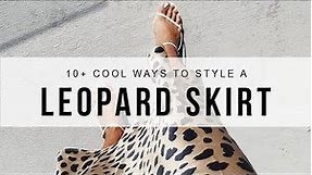 10+ Cool Ways To Wear A Leopard Skirt