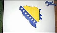 How to Draw Map of Bosnia and Herzegovina