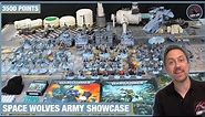 SPACE WOLVES ARMY SHOWCASE - 3500 Points! Warhammer 40k Space Marines Army
