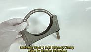 Universal 4 Inch Exhaust Clamp, Heavy Duty Stainless 4“ U-Bolt Clamp