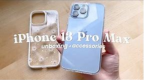 iPhone 13 Pro Max unboxing + accessories! 🍎✨