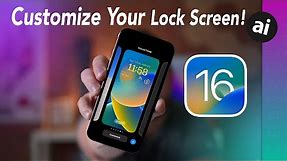 How to CUSTOMIZE Your Lock Screen in iOS 16!!📱🤯
