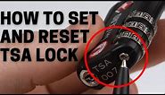 How to Set and Reset 3-dial Luggage TSA Approved Lock SHYLERO / TSA Lock Forgot Combination