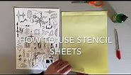 How To Use Stencil Transfer Paper Sheets - Hand Poke Tattoo