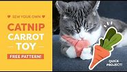 Sew Your Own Catnip Carrot Cat Toy