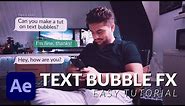 How To Create a Message Bubble in After Effects - Tutorial