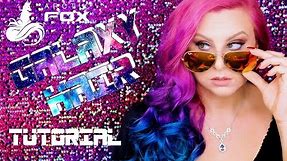 GALAXY HAIR TUTORIAL //Feat. ARCTIC FOX HAIR COLOR /Pink, Purple and Turquise Melt//