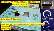 TP Link AC600 Nano Wireless USB Adapter Unboxing & Review | Archer T2U Nano