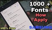 Samsung Unlimited Stylish Fonts Any Samsung Device 🔥 ! All Galaxy Devices 2023