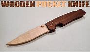 How To Make A Wooden Pocket Knife With Hand Tools