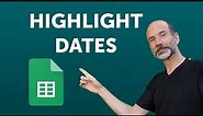 Google Sheets - Highlight Expiration or Due Dates