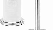 DAWNER Stainless Steel Paper Towel Holder Countertop, Freestanding Paper Holder Stand, Easy Tear Kitchen Paper Towel Dispenser with Weighted Base for Standard Paper Towel Rolls, Brushed Nickel