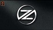 Z logo design illustrator