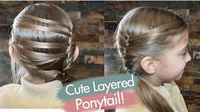 Cute Layered Ponytail | Teen Hairstyles | Cute Girls Hairstyles