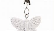 Pack of 4 White Butterfly Tablecloth Weights Clips
