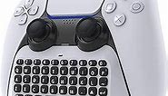 MENEEA Wireless Controller Keyboard for PS5, Bluetooth 3.0 Mini Portable Gamepad Chatpad with Built-in Speaker & 3.5MM Audio Jack for Playstation 5 Voice Chat Board for Messaging and Gaming Live Chat