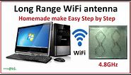 How to make long range WiFi antenna at home - Easy step by step