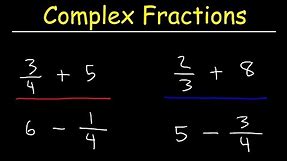 How To Simplify Complex Fractions