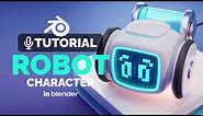 Blender 3D Cute Robot Tutorial | Polygon Runway