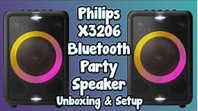 Phillips X3206 Wireless Bluetooth Party Speaker Unboxing & Setup Tutorial!