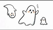 How To Draw A Cartoon Ghost (Easy)