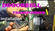 Installation of the doorbell transformer to the electrical panel