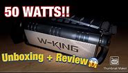 W-King D8 50w Bluetooth Speaker - Unboxing + Sound Test | $80/£79.99 Amazon Speaker Review