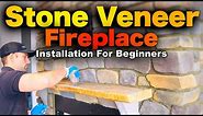 How To Install Stone Veneer On A Fireplace - STEP BY STEP Guide