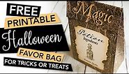 FREE Printable Halloween Favor Bag | FREEBIE