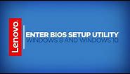 How To - Enter The BIOS Setup Utility In Windows 8 And Windows 10