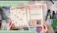 A Monthly Bullet Journal Set Up on LINED PAPER | Bujo ideas 💡