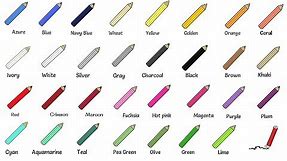 Color Names | List of Colors/Colours in English