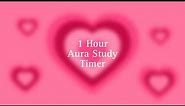 1-Hour Pink Heart Aura Study Timer: Uninterrupted Focus for Maximum Productivity 💖