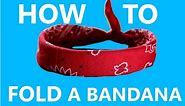 How To Fold/Tie a Bandana the REAL way!