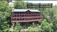 Amazing large cabin overlooking downtown Gatlinburg 365 Smoky View Rd