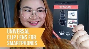 Universal Clip Lens for Smart Phones (Macro, Wide, Fish Eye)