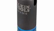 3-in-1 Slotted Impact Socket, 12-Point, 3/4 and 9/16-Inch - 66031 | Klein Tools
