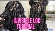 NEW TREND 🚨Invisible Locs Tutorial/Two Strand Twist (new method)