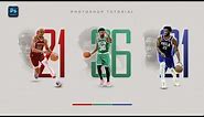 Poster Design in Photoshop | Basketball Poster