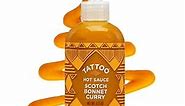 TATTOO Hot Sauce, Authentic Scotch Bonnet Curry, Flavor Packed & Delicious, High Scoville, 9.75 oz (Scotch Bonnet Curry, 9.75 Ounce (Pack of 1))