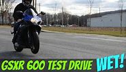2007 Suzuki GSXR 600 COLD WET Test drive: srkcycles.com