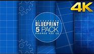 Blueprint Background Collection Stock Motion Graphics