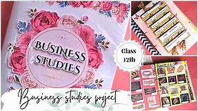 Class 12th Business studies project | 12th Marketing management project | Project decoration ideas