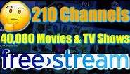 Brand New FREE Streaming App With Over 210 Free Live TV Channels Over 40,000 VOD Movies and TV Shows
