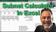 20. CCNA Ch11 - Create a Subnet Calculator in Excel