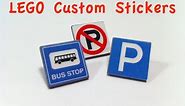 How To Make Your Own LEGO CUSTOM STICKERS | DIY